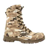 AI generated Army boots isolated on transparent background png