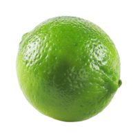 AI generated Fresh green lime isolated on transparent background png