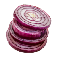 AI generated Onion cut in half png isolated on transparent background