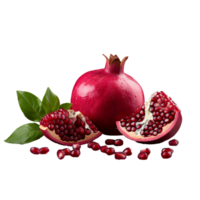 AI generated Fresh Pomegranate png isolated on transparent background