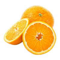 ai genererad hela gul färsk orange isolerat på transparent bakgrund png