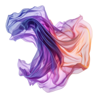 AI generated Abstract silk flying isolated on transparent background png