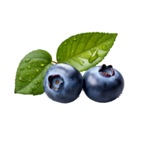 AI generated Fresh blueberry png isolated on transparent background