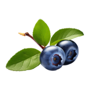 AI generated Fresh blueberry png isolated on transparent background