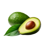 ai generado Fresco aguacate png aislado en transparente antecedentes