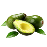 AI generated Fresh Avocado png isolated on transparent background