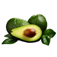 ai generado Fresco aguacate png aislado en transparente antecedentes