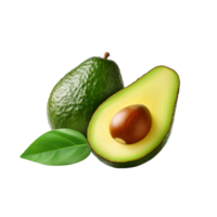 ai gegenereerd vers avocado PNG geïsoleerd Aan transparant achtergrond