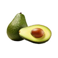 ai generado Fresco aguacate png aislado en transparente antecedentes