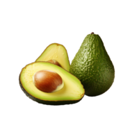 AI generated Fresh Avocado png isolated on transparent background