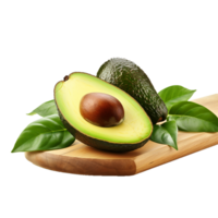 AI generated Fresh Avocado png isolated on transparent background