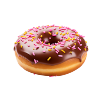 ai generiert Krapfen png isoliert auf transparent Hintergrund