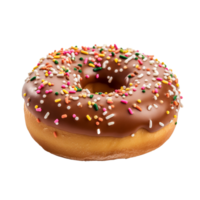 AI generated Donut png isolated on transparent background