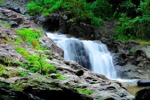 Sarika Waterfall a beautiful  tropical nature in Nakhon Nayok Province, Thailand. photo