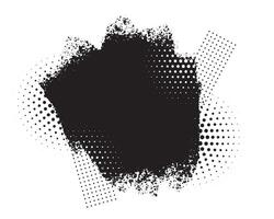 abstract black halftone grunge on white background vector