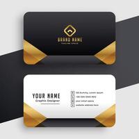 luxury golden business card stylish design vector illustration