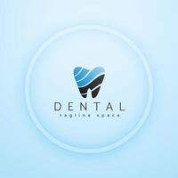 dentofacial dental clínica logo para dientes implante vector