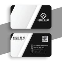 Abstract grey and black company business card template vector