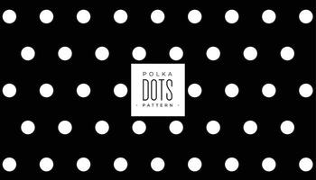 round and big white polka dots pattern banner in vintage style vector