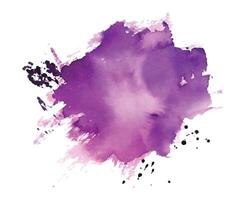 abstract purple watercolor ink spot texture background vector