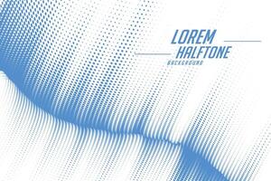 abstract half tone pattern blue background design vector