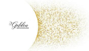 abstract golden particle modern backdrop with halftone effect vector