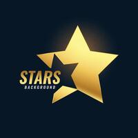 shiny and precious golden star background celebrate your success vector