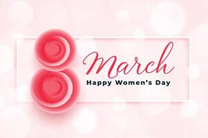 stylish happy womens day greeting background design vector