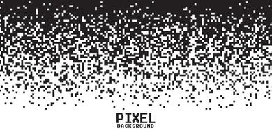 pixel gradient in black and white background vector