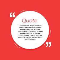 quote frame background design for web content vector