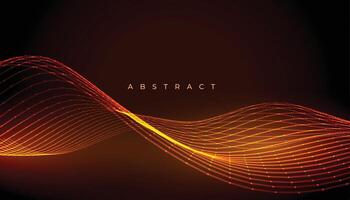 neon style abstract wavy lines background for presentation vector