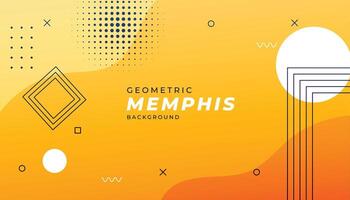 bauhaus inspired decorative geometric shapes backdro banner vector