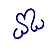 3D Heart Line png