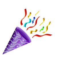 Party Popper Dekoration png