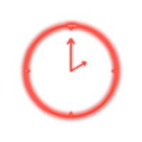 zwei Uhr Neon- png