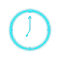 Sieben Uhr Neon- png