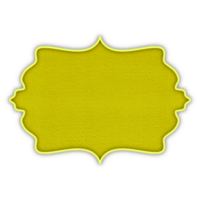 Yellow Islamic Shape Badge png