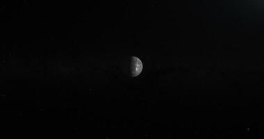 Traveling towards Mercury planet in the outer space video
