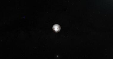 Reisen gegenüber Pluto, Zwerg Planet zusammen Neptun, im das äußere Raum video