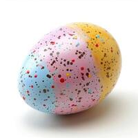AI generated Easter egg close up isolated photo