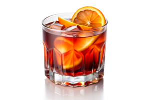 ai generiert Negroni Cocktail isoliert png