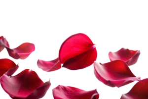 AI generated red rose floated png