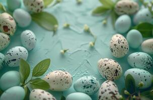 AI generated Eggs Displayed on Table photo