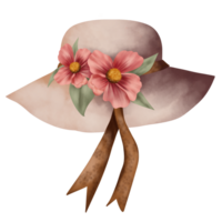 chapéu aguarela ilustração png