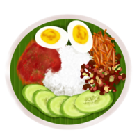 indonesian food illustration png