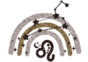 glitter zodiaken regnbågar. zodiaken tecken png