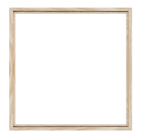 Brown square wooden picture frame png