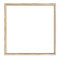 Brown square wooden picture frame png