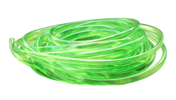 Green rubber tube png
