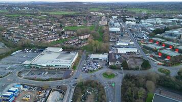 High Angle Footage of Most Beautiful Central Watford City of England UK. March 3rd, 2024 video